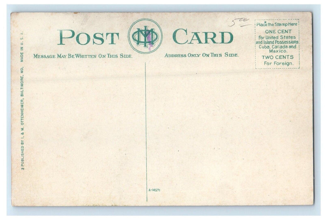c1910's Harpers Ferry WV,  John Brown's Fort Unposted Antique Postcard