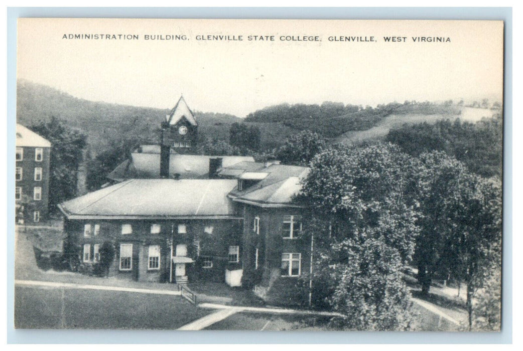 c1910 Administration Building, Glenville State College WV Unposted Postcard