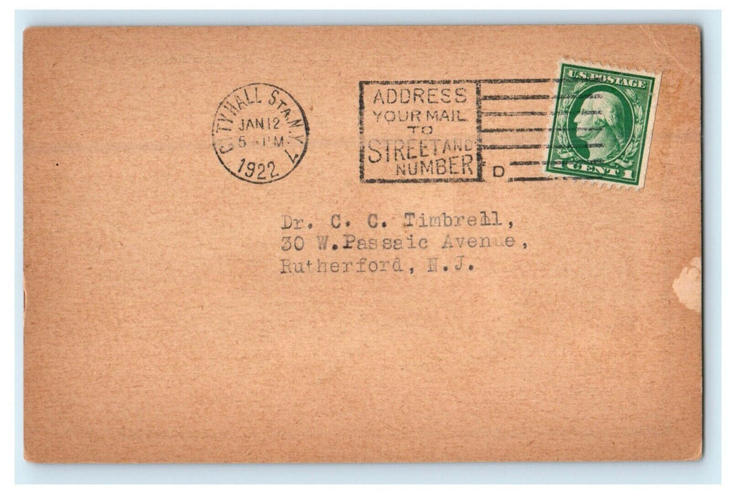 1922 Advertising Stove Manufactured Russ & Krekel Co. Newark New Jersey Postcard