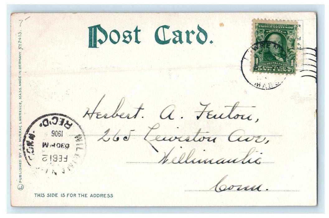 c1906 Pacific Mills, Lawrence, Massachusetts MA Antique Postcard