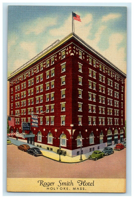 c1905 The Roger Smith Hotel, Holyoke, Massachusetts MA Vintage Postcard