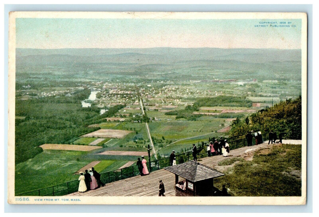 c1908 Scene in Mt. Tom, Holyoke, Massachusetts MA Antique Postcard