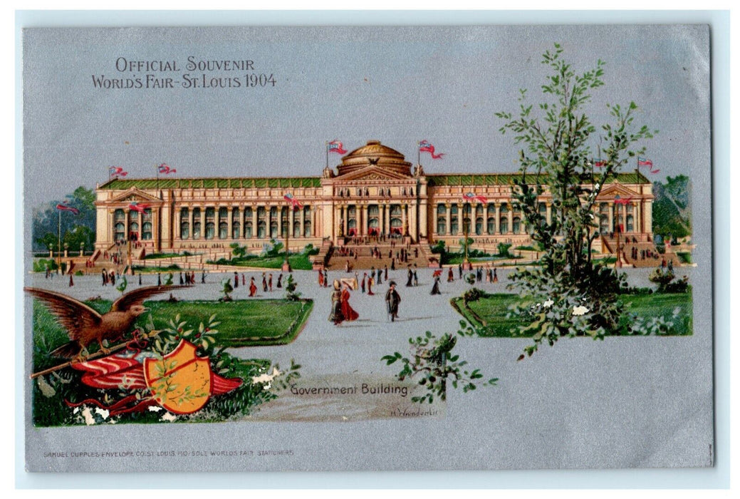 1904 Government Building World's Fair St. Louis Missouri MO Antique Postcard