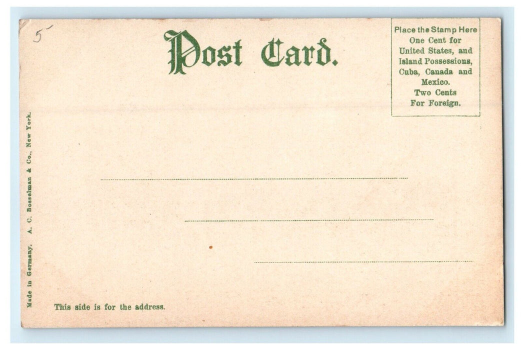 c1906 Young Men Christian Association, Holyoke, Massachusetts MA Postcard