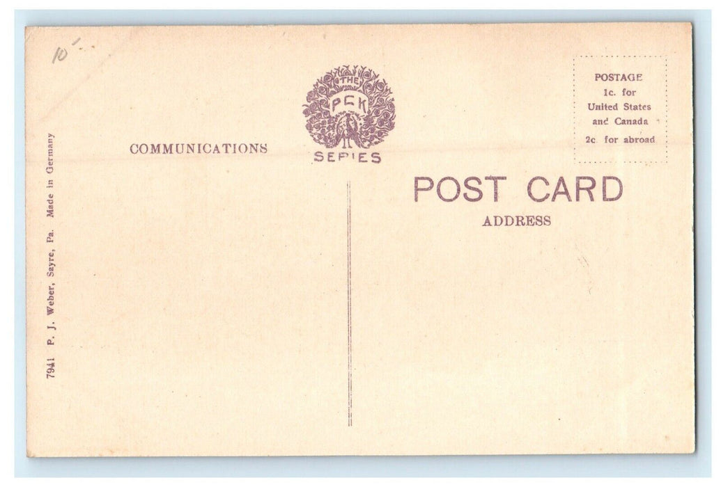 Sayre Pennsylvania PA, High School Campus Building Divided Back Postcard
