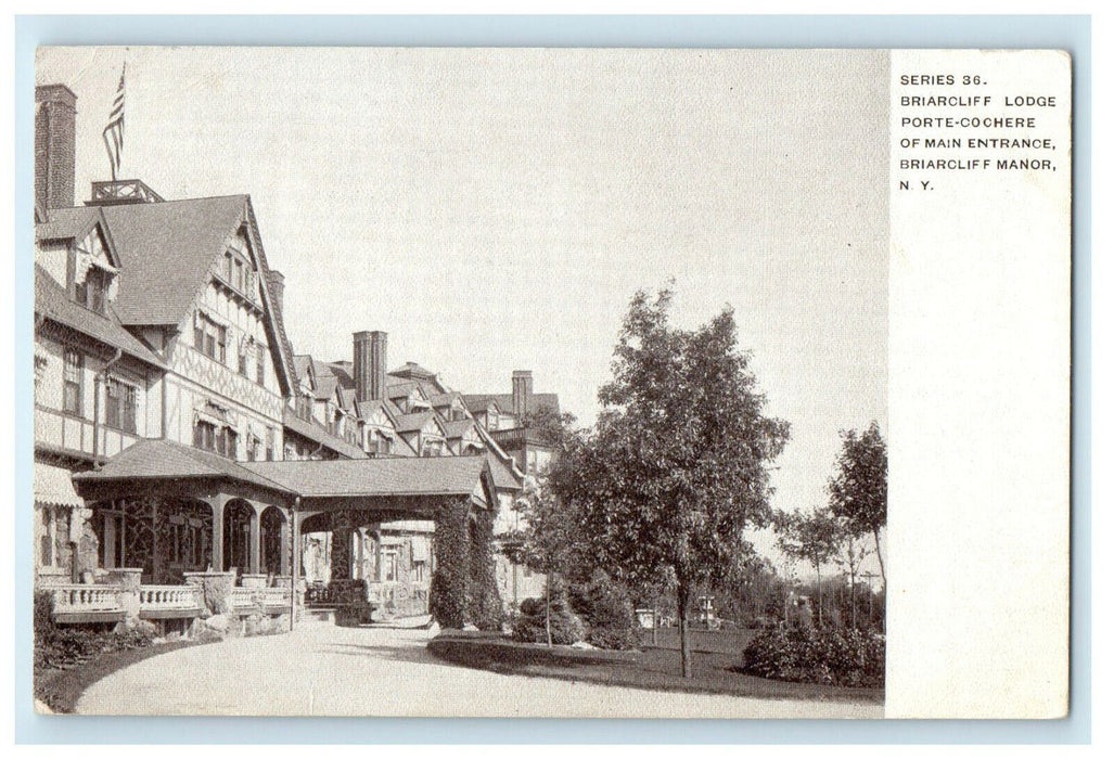 1910 Series 36 Briarcliff Lodge, Briarcliff Manor New York NY Posted Postcard