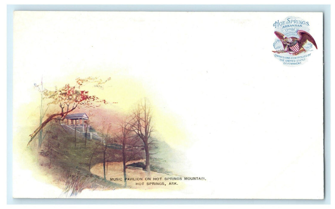 c1900 Music Pavilion Hot Springs Arkansas AR Antique Postcard