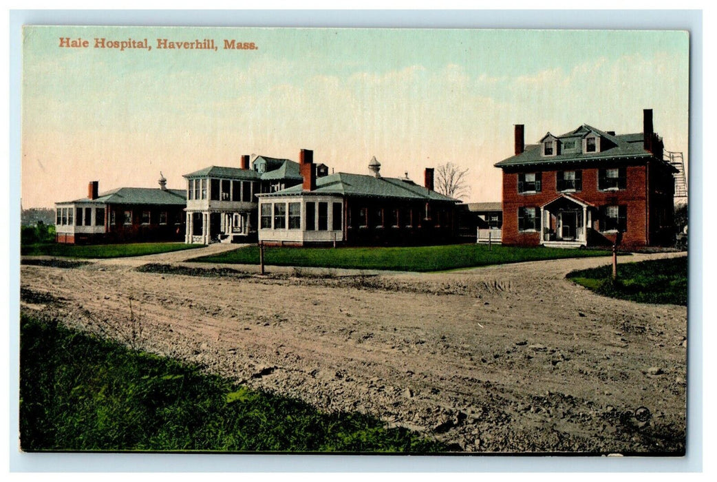 c1909 Hale Hospital Haverhill, Massachusetts MA Antique Unposted Postcard