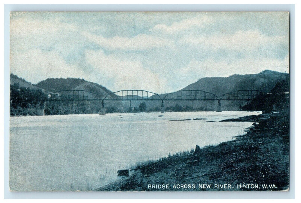 1907 View Of Bridge Across New River West Virginia WV Posted Antique Postcard