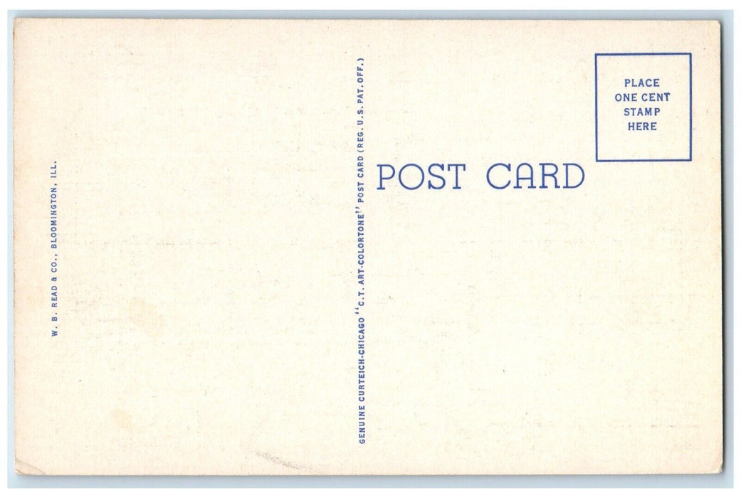 Administration Building Bloomington And Normal IL, Sanitary District Postcard
