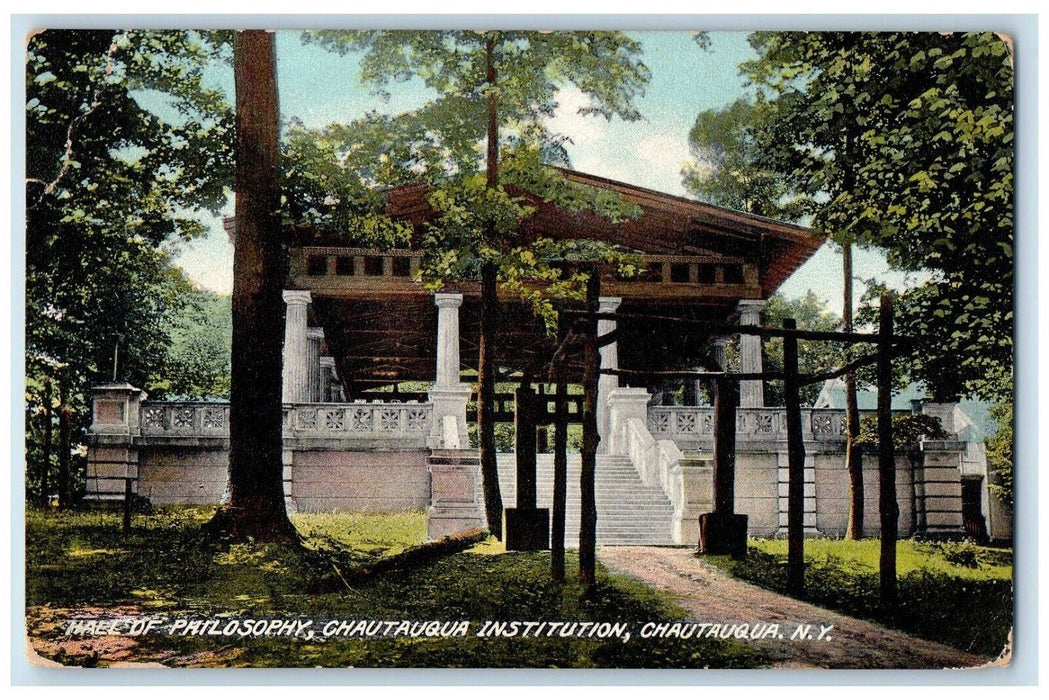 1909 Hall Of Philosophy Chautauqua Institution Chautauqua New York NY Postcard