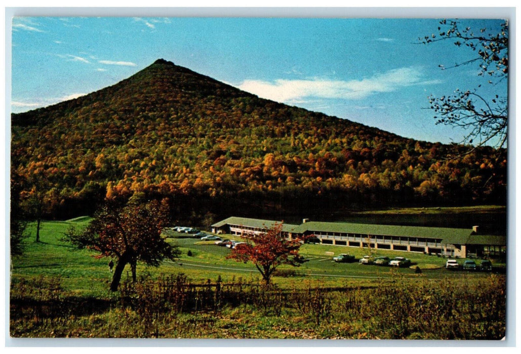 c1950's Peaks of Otter Lodge in the Blue Ridge Mountains Bedford VA Postcard