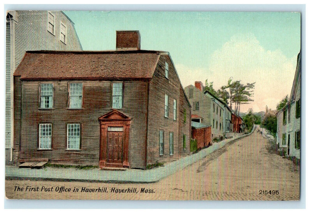 c1920 First Haverhill Post Office, Haverhill Massachusetts MA Antique Postcard