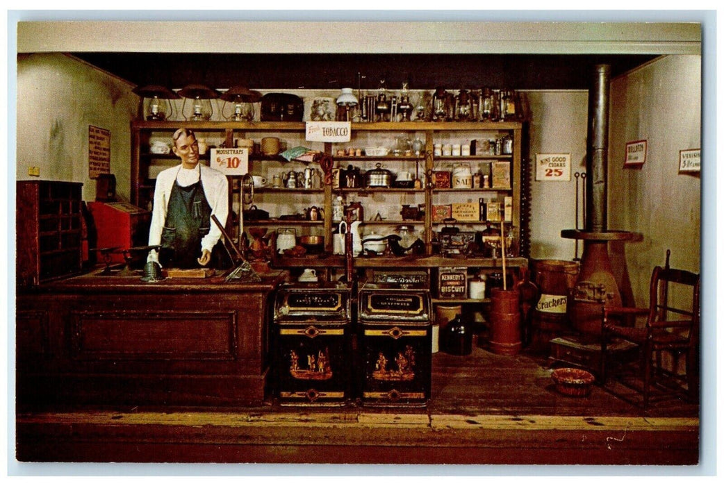 The General Store Exhibit In The Minnesota Historical Society's Museum Postcard