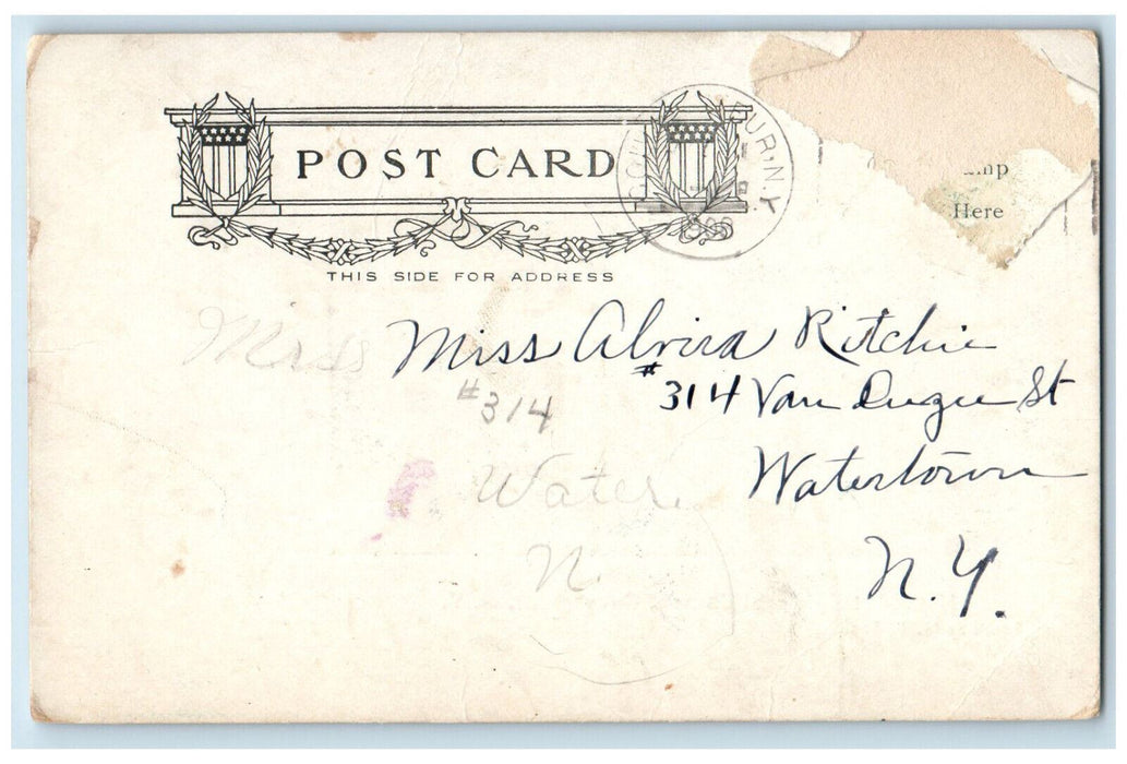 c1940's Methodist Episcopal Church Gouverneur New York NY G.F. Leak Postcard