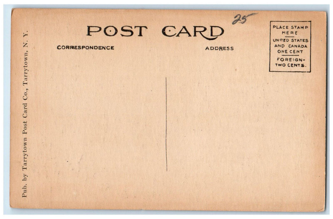 c1940's View of Way at the Old Dutch Church Tarrytown New York NY Postcard