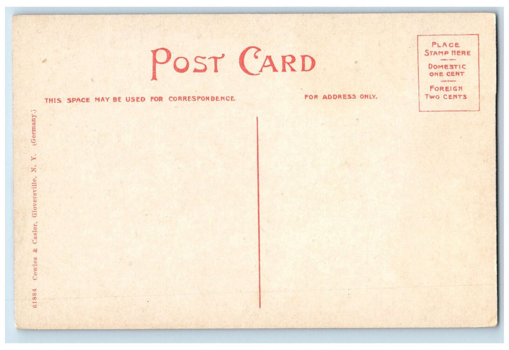 c1910 St. Mary's Catholic Church & Parochial Residence, Gloversville NY Postcard