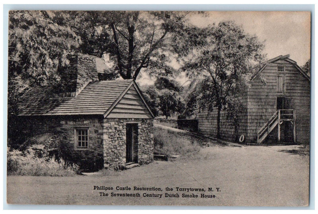 c1910's Dutch Smoke House Philipse Castle Restoration The Tarrytown NY Postcard