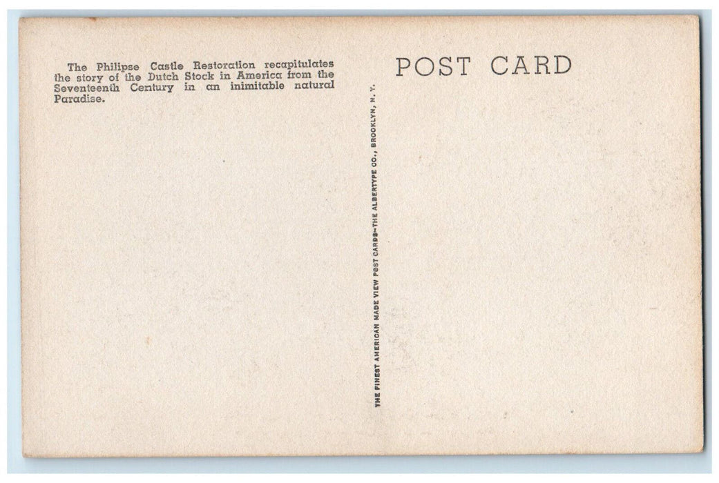 c1910's Dutch Smoke House Philipse Castle Restoration The Tarrytown NY Postcard