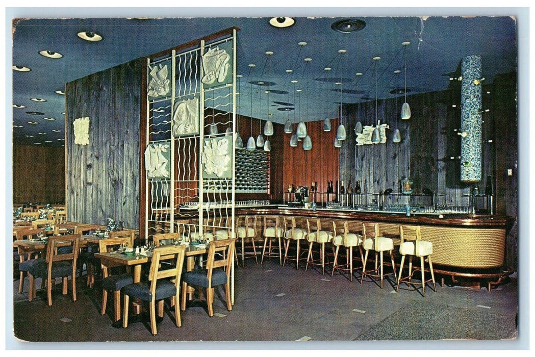 1962 Sea Fare Aristocrat Of Sea Food Restaurant Dining Room New York NY Postcard