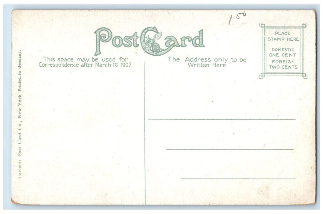 c1910 Bluffs & Light House, Point, Gratiot, Dunkirk New York NY Postcard