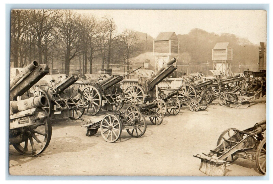 c1915 European Cannons Artillery Guns Military WW1 Germany RPPC Photo Postcard