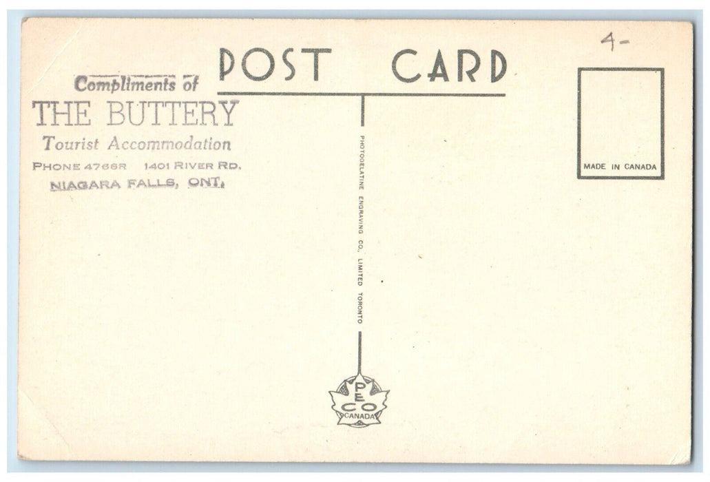 Federal Hi-way Of Mrs. J. B. Phillips Niagara Falls Ontario Canada Postcard