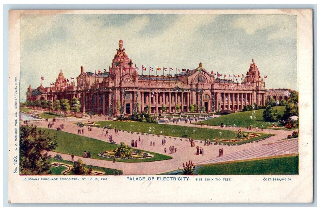 1904 Place Of Electricity Louisiana Exposition St. Louis Missouri MO Postcard