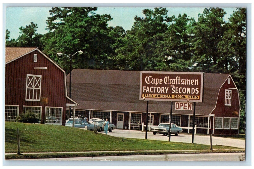 c1950's Cape Craftsmen Factory Decor Items Seconds Norge Virginia VA Postcard