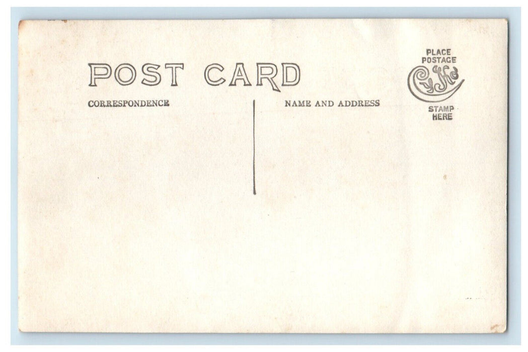 c1910 Jeweler Post Office Cemetery Horse Wagon Optician RPPC Photo Postcard