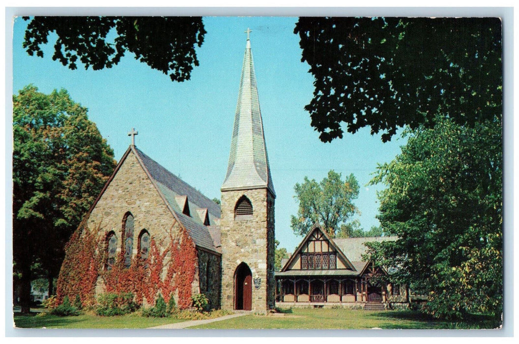 1960 St. James Protestant Episcopal Church Lake George NY Posted Postcard