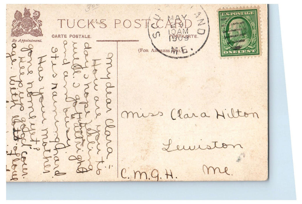 1909 New Spring and Bottling Houses Poland Springs South Poland ME Tuck Postcard