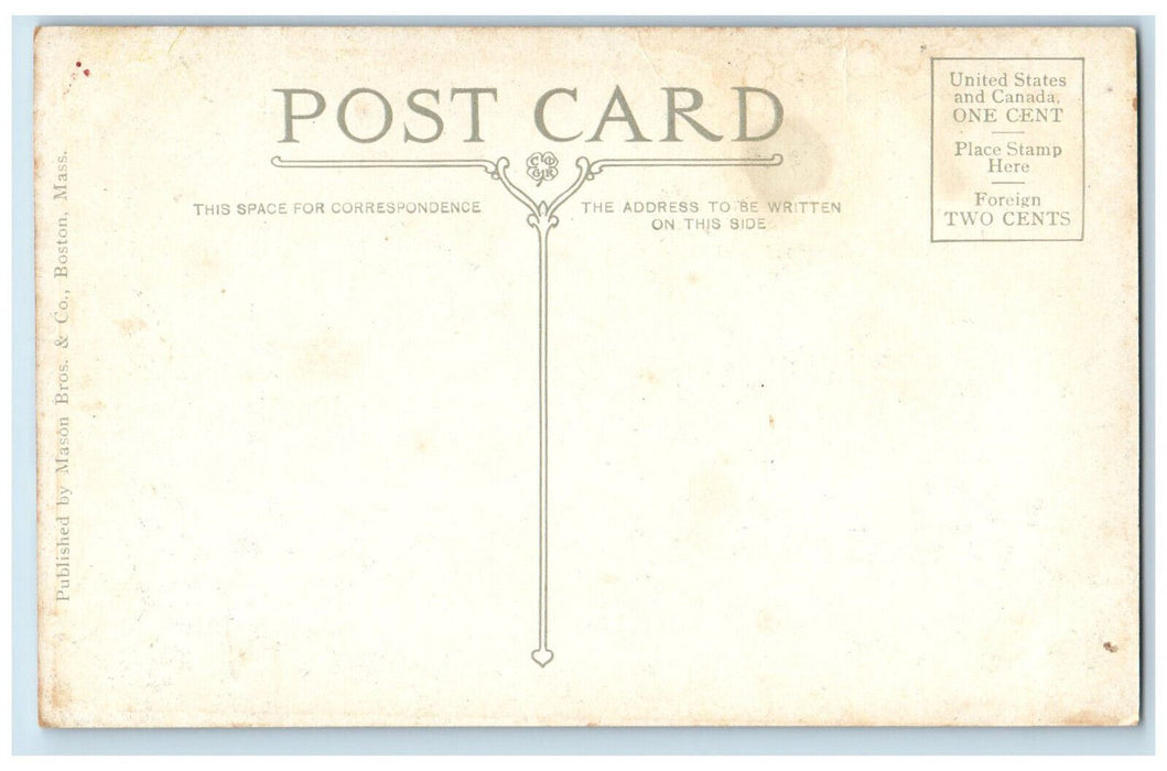 c1910 College Avenue Looking South Waterville Maine ME Antique Postcard