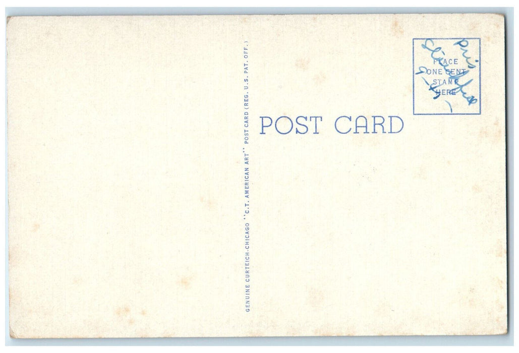 c1930's Waterville High School Waterville Maine ME Vintage Unposted Postcard