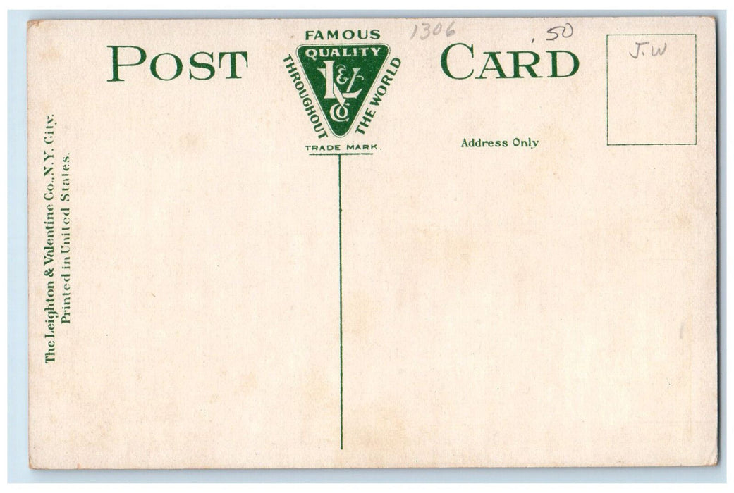 c1910 Chapel Walk, South Chapel Hall and Memorial Hall Waterville ME Postcard