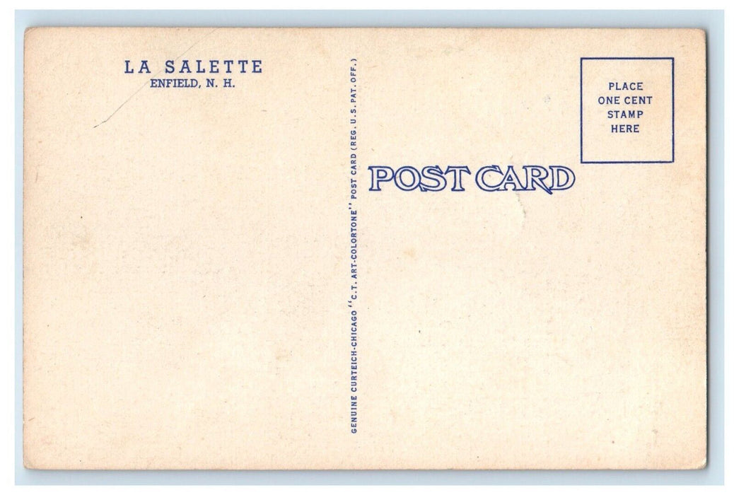 c1930's La Salette View Churches Well Enfield New Hampshire NH Vintage Postcard
