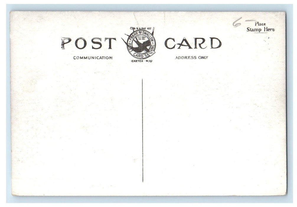 c1910's High Street And Portsmouth Avenue Exeter New Hampshire NH Postcard