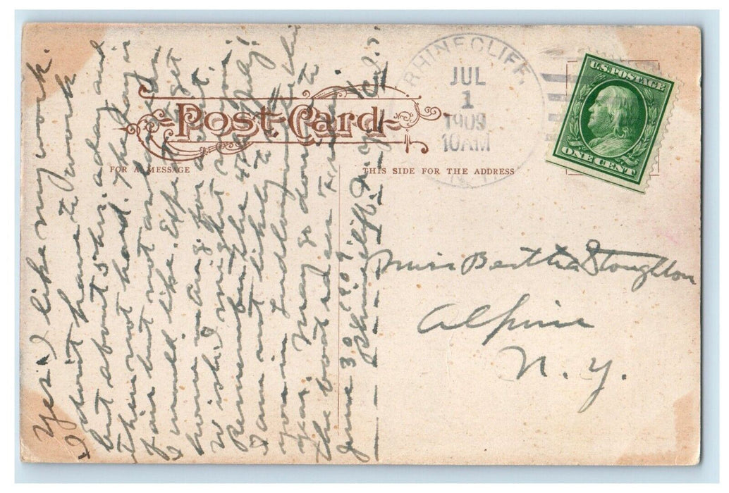 1909 Major Gordon W. Lillie Pawnee Billy Studio Portrait Posted Antique Postcard