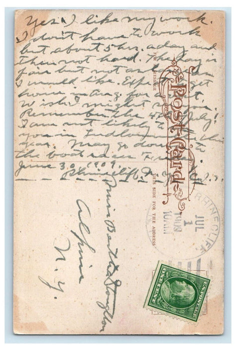 1909 Major Gordon W. Lillie Pawnee Billy Studio Portrait Posted Antique Postcard
