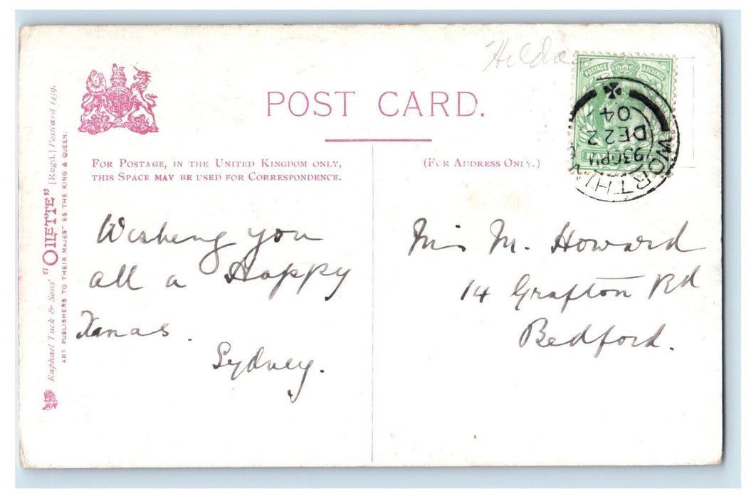 1904 Chester in the Rows Watergate Cheshire England Oilette Tuck Art Postcard