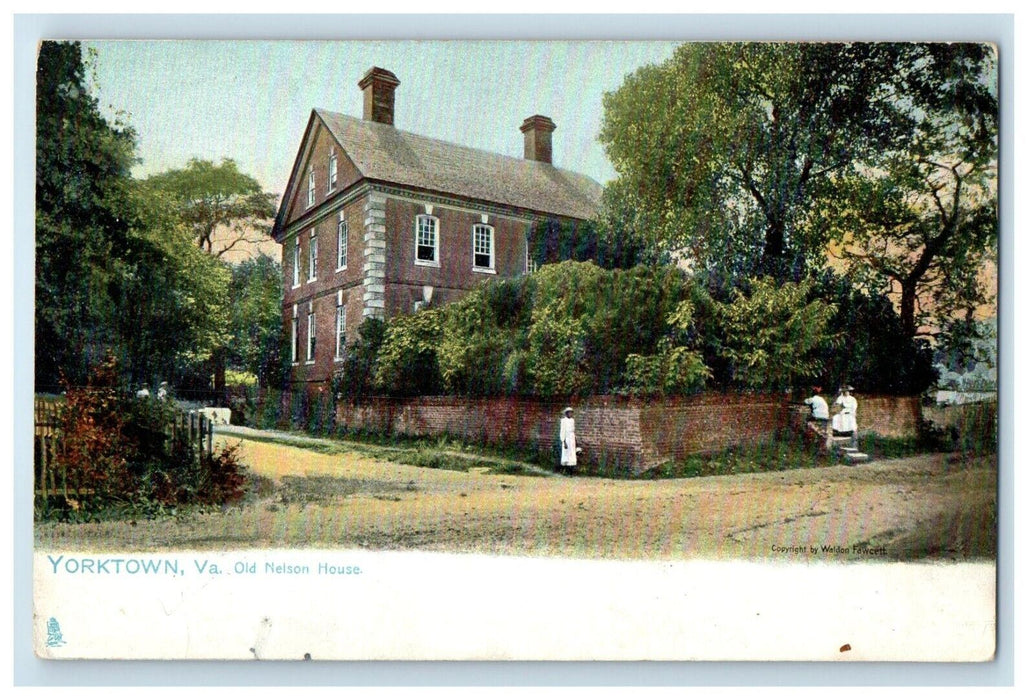 c1905 Old Nelson House Yorktown Virginia VA Antique Posted Tuck Art Postcard