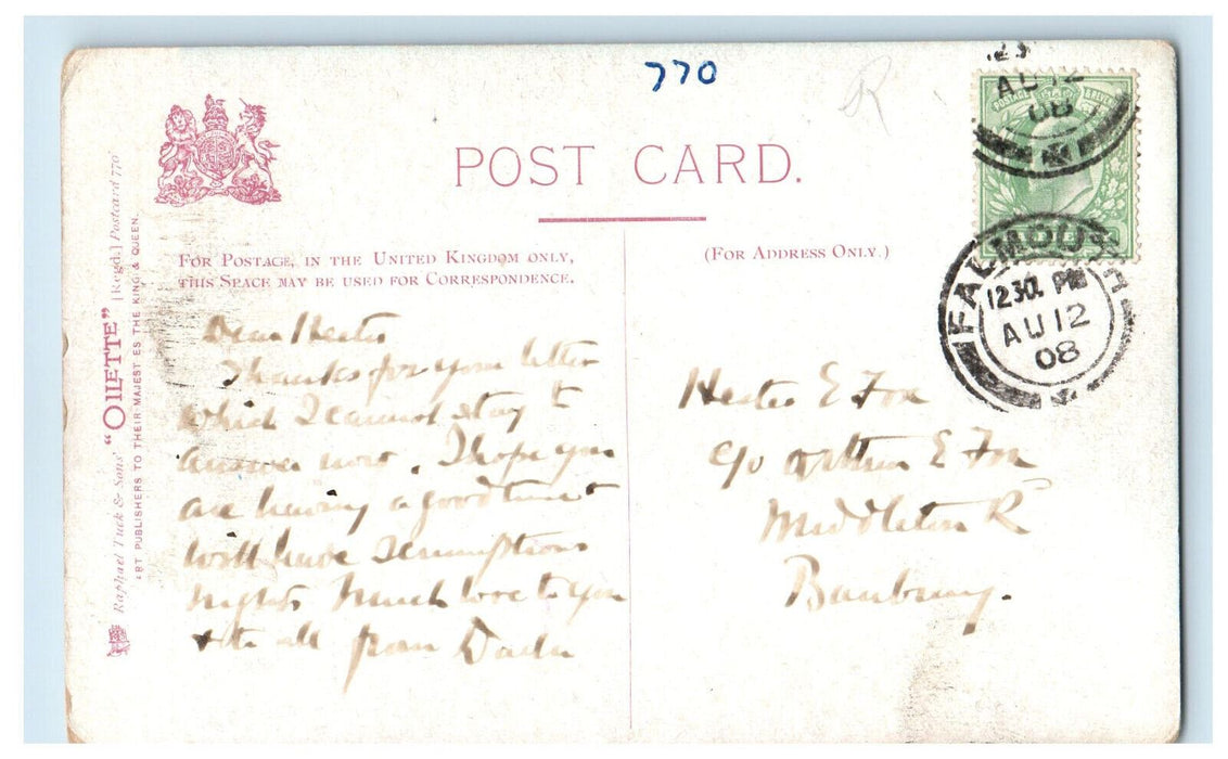 1908 The National Gallery and St. Martin's Church Oilette Tuck Art Postcard