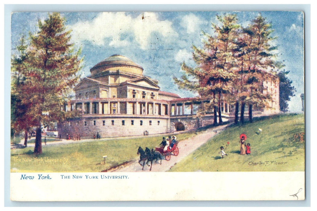 1905 The New York University Rochester New York NY Tuck Art Postcard