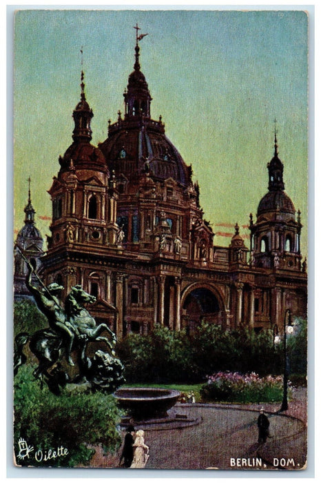 c1910 Berlin Dom, The Cathedral Germany Unposted Oilette Tuck Art Postcard