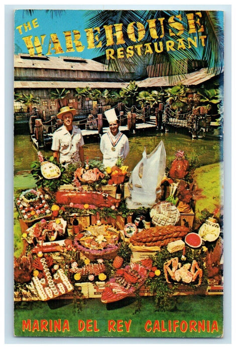 c1960's Warehouse Restaurant Marina Del Rey California Los Angeles Postcard
