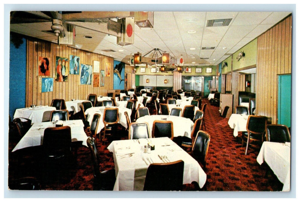 Klien's Restaurant Dining Room Pittsburg Pennsylvania PA Vintage Postcard