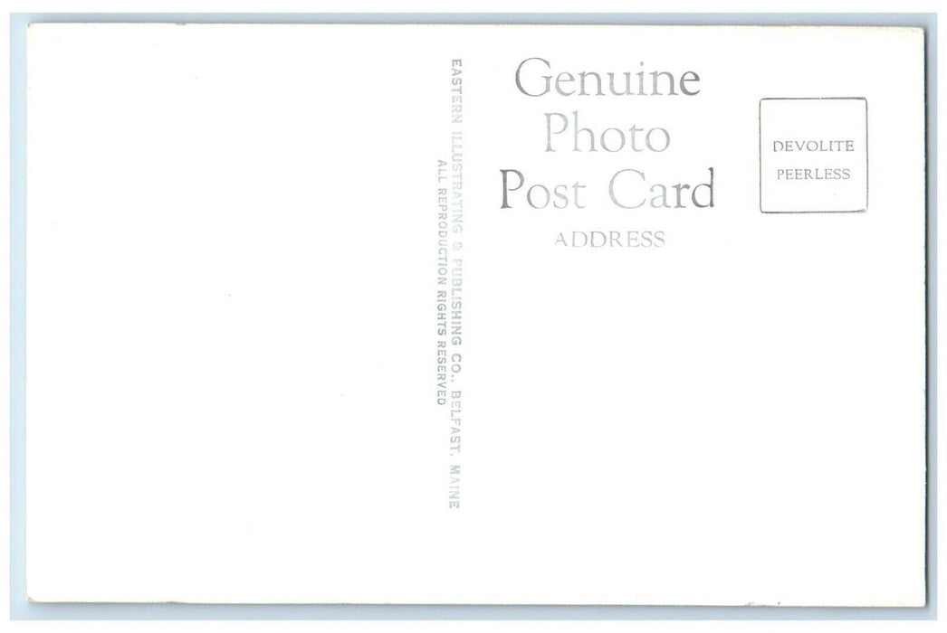 c1950's Congregational Church Brooks Honor Roll Maine ME RPPC Photo Postcard