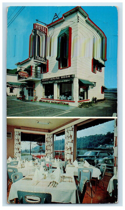 Motel Bellevue Dining Room Ste. Anne De Beaupre Quebec Canada Postcard