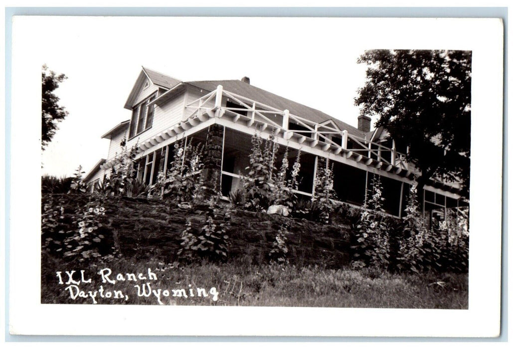 c1940's IXL Ranch House Dayton Wyoming WY RPPC Unposted Photo Postcard