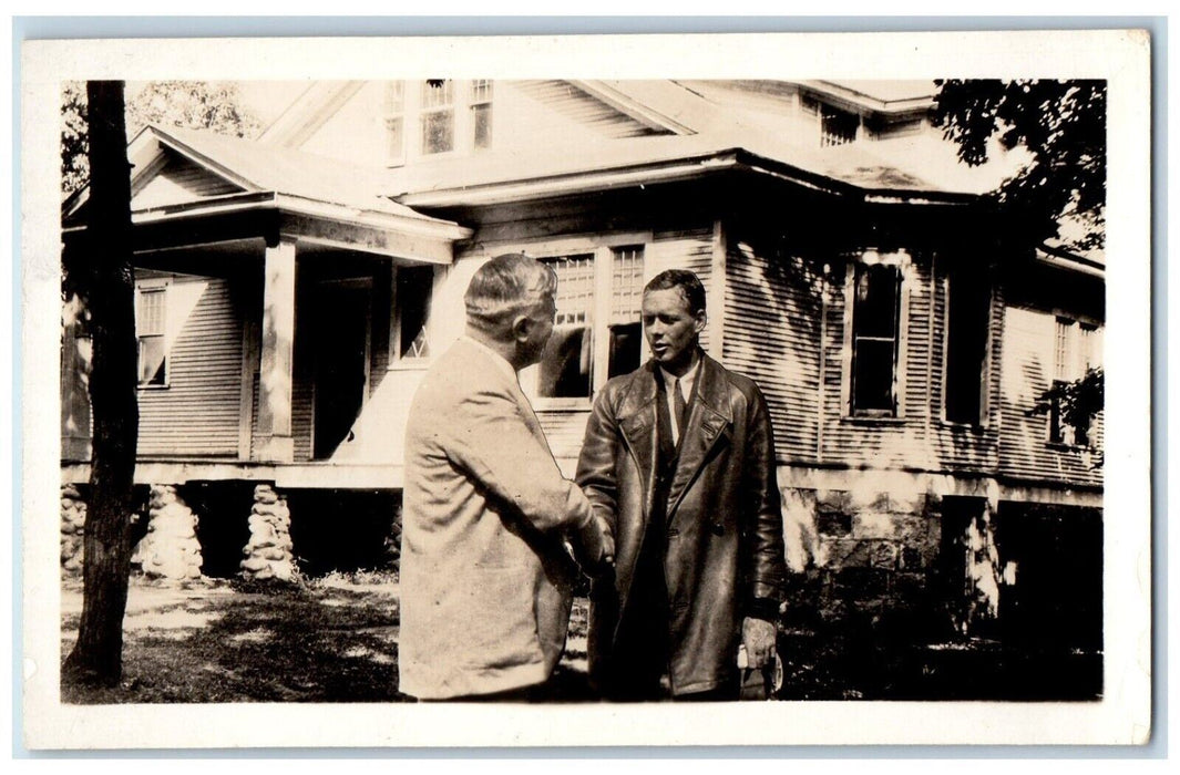 c1930's Charles Lindbergh Home Little Falls Minnesota MN RPPC Photo Postcard